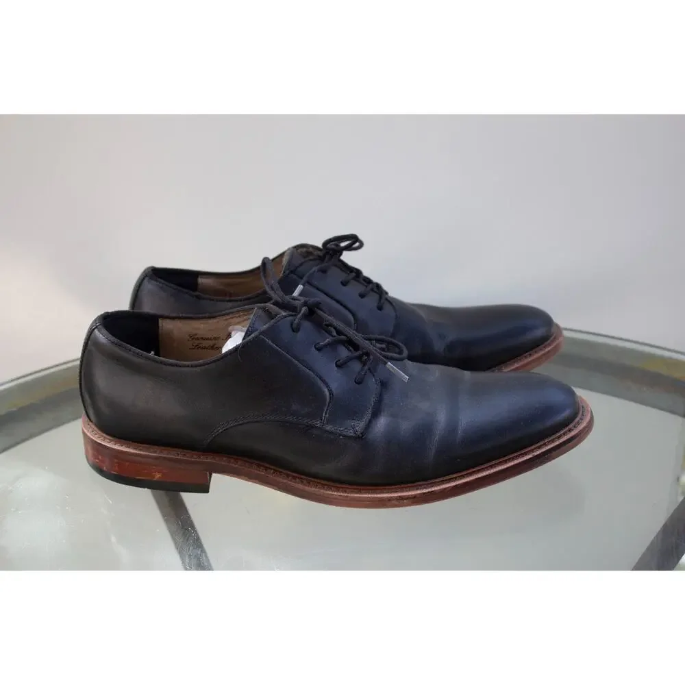 BANANA REPUBLIC‎ Ortholite Italian Leather Black Dress Oxfords Shoes Mens Sz 10